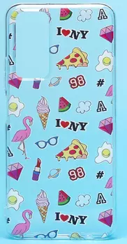 Чехол-накладка для смартфона Huawei Honor 10X Lite, силикон, принт