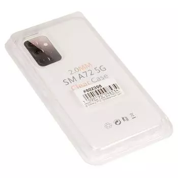 Чехол-накладка для смартфона Samsung Galaxy A72, силикон, прозрачный (802398)