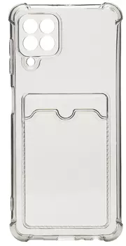 Чехол-накладка для смартфона Samsung SM-A225 Galaxy A22 4G/SM-M225 Galaxy M22, TPU, прозрачный/черный (SC278)