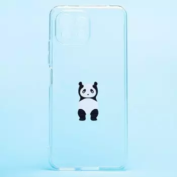 Чехол-накладка для смартфона Xiaomi Mi 11 Lite/Mi 11 Lite 5G, прозрачный с узором (204921)