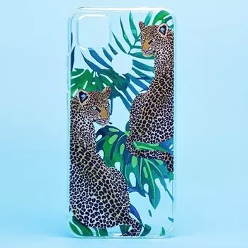 Чехол-накладка для смартфона Xiaomi, прозрачный с узором (204771)