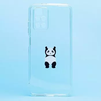 Чехол-накладка для смартфона Xiaomi Redmi 10, прозрачный с узором (204936)