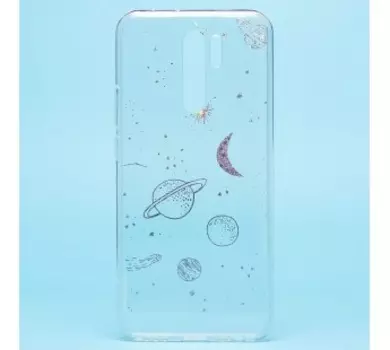 Чехол-накладка для смартфона Xiaomi Redmi 9, прозрачный (204621)