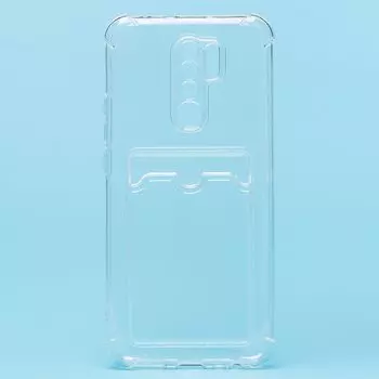 Чехол-накладка для смартфона Xiaomi Redmi 9, прозрачный с узором (205986)