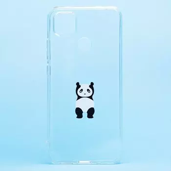 Чехол-накладка для смартфона Xiaomi Redmi 9C, прозрачный с узором (204942)