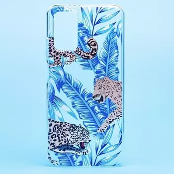 Чехол-накладка для смартфона Xiaomi Redmi 9T, прозрачный с узором (204772)