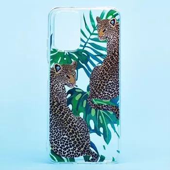 Чехол-накладка для смартфона Xiaomi Redmi Note 10/Redmi Note 10S, прозрачный с узором (204777)