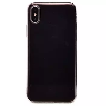 Чехол-накладка Glamour для смартфона Apple iPhone X/XS, силикон, черный (77946)