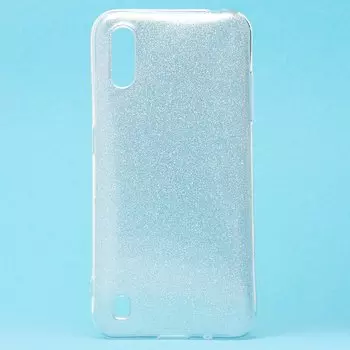 Чехол-накладка Glamour для смартфона Samsung SM-A015 Galaxy A01/SM-M015 Galaxy M01, силикон, silver (127079)