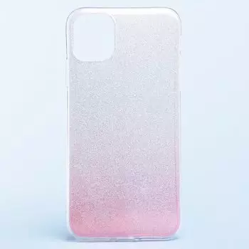 Чехол-накладка Glamour Glamour для смартфона Apple iPhone 12/12 Pro, силикон, (rose/silver (119278)