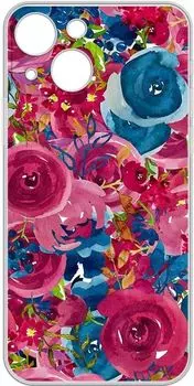 Чехол-накладка Gresso Air для смартфона Apple iPhone 13, термопластичный полиуретан (TPU), прозрачный/принт (GR17AAAE9101)