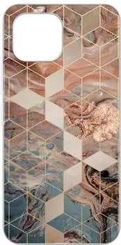 Чехол-накладка Gresso Air для смартфона Xiaomi Mi 11 Lite, термопластичный полиуретан (TPU), синий/золотистый (GR17AAAE9751)