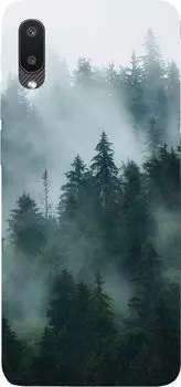Чехол-накладка Gresso Meridian для смартфона Samsung Galaxy A02, термопластичный полиуретан (TPU), зеленый лес (GR17AAAE8925)