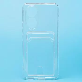Чехол-накладка Huawei SC276 с картхолдером для смартфона Huawei Honor 50/Nova 9, прозрачный (210430)