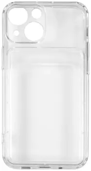 Чехол-накладка iBox Crystal Credit Card Case для смартфона Apple iPhone 13 mini, силикон, прозрачный (УТ000027252)