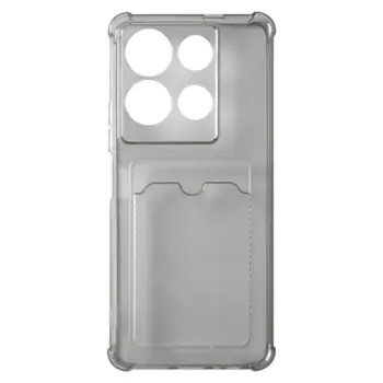 Чехол-накладка iBox Crystal с кардхолдером для смартфона Infinix Note 30 VIP, силикон, черный (УТ000035911)