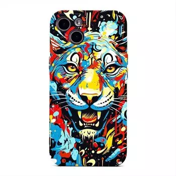 Чехол-накладка Luxo Creative для смартфона Apple iPhone 13, силикон, разноцветный 113 (229540)