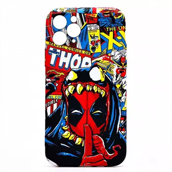 Чехол-накладка Luxo Creative для смартфона Apple iPhone 11 Pro, силикон, черный/красный (209366)