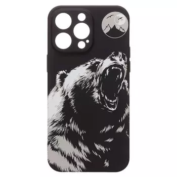 Чехол-накладка Luxo Creative для смартфона Apple iPhone 14 Pro Max, силикон, черный 106 (212647)