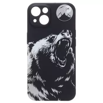 Чехол-накладка Luxo Creative для смартфона Apple iPhone 14, силикон, черный (212641)