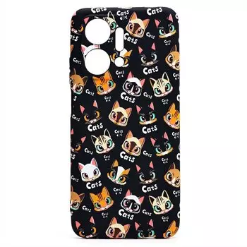 Чехол-накладка Luxo Creative для смартфона HONOR X7a, силикон, черный 094 (226042)