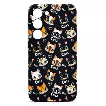 Чехол-накладка Luxo Creative для смартфона Samsung Galaxy S23, силикон, черный 094 (226020)