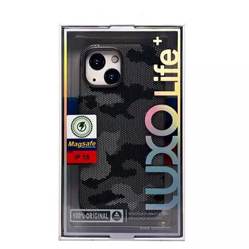 Чехол-накладка Luxo Creative PC для смартфона Apple iPhone 15, TPU, черный/серый 126 (235841)