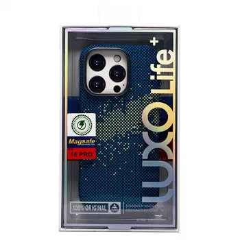 Чехол-накладка Luxo Creative PC для смартфона Apple iPhone 15 Pro, TPU, синий 135 (235833)