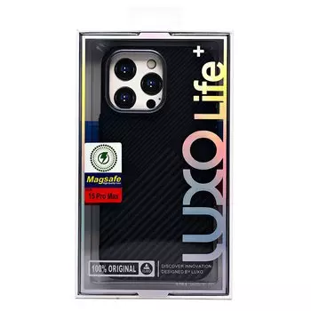 Чехол-накладка Luxo Creative PC для смартфона Apple iPhone 15 Pro Max, TPU, черный 122 (235859)