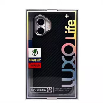 Чехол-накладка Luxo Creative PC для смартфона Apple iPhone 16 Plus, TPU, черный 122 (235592)