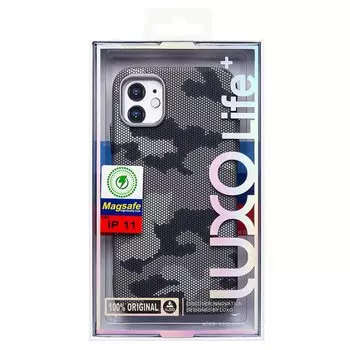 Чехол-накладка Luxo Creative PC для смартфона Apple iPhone 11, TPU, черный/серый 126 (235891)