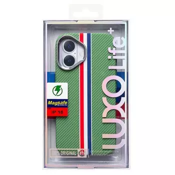 Чехол-накладка Luxo Creative PC для смартфона Apple iPhone 16, TPU, зеленый 131 (235590)