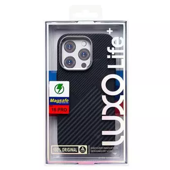 Чехол-накладка Luxo Creative PC для смартфона Apple iPhone 16 Pro, TPU, черный 122 (235603)