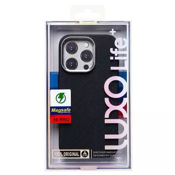 Чехол-накладка Luxo Creative PC для смартфона Apple iPhone 16 Pro, TPU, черный 123 (235604)
