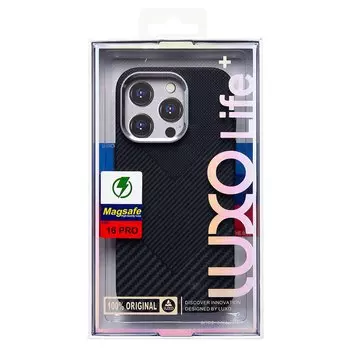 Чехол-накладка Luxo Creative PC для смартфона Apple iPhone 16 Pro, TPU, черный 124 (235605)