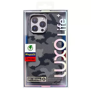 Чехол-накладка Luxo Creative PC для смартфона Apple iPhone 16 Pro Max, TPU, черный/серый 126 (235618)