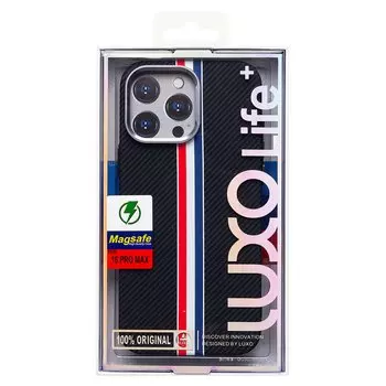 Чехол-накладка Luxo Creative PC для смартфона Apple iPhone 16 Pro Max, TPU, черный 129 (235621)