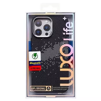 Чехол-накладка Luxo Creative PC для смартфона Apple iPhone 16 Pro Max, TPU, черный 136 (235580)