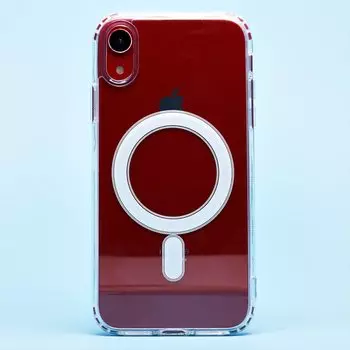 Чехол-накладка MagSafe для смартфона Apple iPhone XR, силикон, прозрачный (207493)