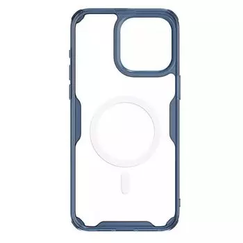 Чехол-накладка Nillkin Nature TPU Pro Magnetic Case для смартфона Apple iPhone 15 Pro Max, пластик, силикон, синий (7021349)