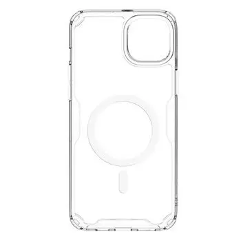 Чехол-накладка Nillkin Nature TPU Pro Magnetic Case для смартфона Apple iPhone 15 Plus, пластик, силикон, белый (7021346)