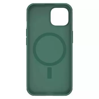 Чехол-накладка Nillkin Super Frosted Shield Pro Magnetic Case для смартфона Apple iPhone 15, пластик, силикон, темно-зеленый (4020251)