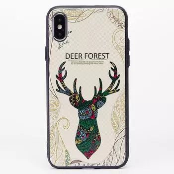 Чехол-накладка No name PC033 для смартфона Apple iPhone X/Xs, пластик, рисунок 021 (104515)