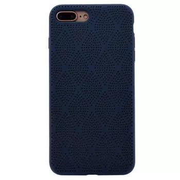 Чехол-накладка SC119 для смартфона Apple iPhone 7 Plus/8 Plus, силикон, темно-синий (91113)