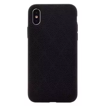 Чехол-накладка No name SC119 для смартфона Apple iPhone X/Xs, силикон, черный (91126)