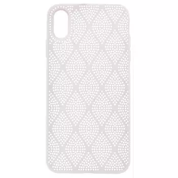 Чехол-накладка SC119 для смартфона Apple iPhone XS Max, силикон, белый (91146)