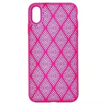 Чехол-накладка SC119 для смартфона Apple iPhone XS Max, силикон, розовый (91145)