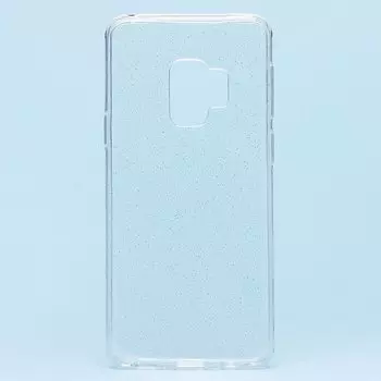Чехол-накладка SC123 для смартфона Samsung SM-G960 Galaxy S9, силикон, прозрачный белый (103360)