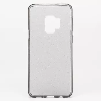 Чехол-накладка No name SC123 для смартфона Samsung SM-G960 Galaxy S9, силикон, прозрачный черный (103359)