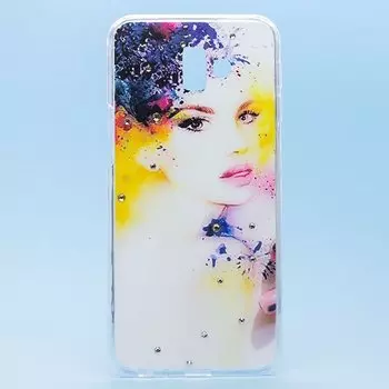 Чехол-накладка SC139 для смартфона Samsung SM-J610 Galaxy J6 Plus 2018, рисунок (001) (99564)